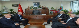 Vali Mahmut Demirtaş, Ziraat Odası Başkanı Salih Şahan’ı ziyaret etti